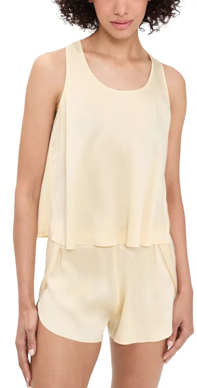 Lunya Washable Silk Tulip Back Set French Butter In Neutral