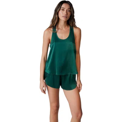 Lunya Washable Silk Tulip Back Set In Green