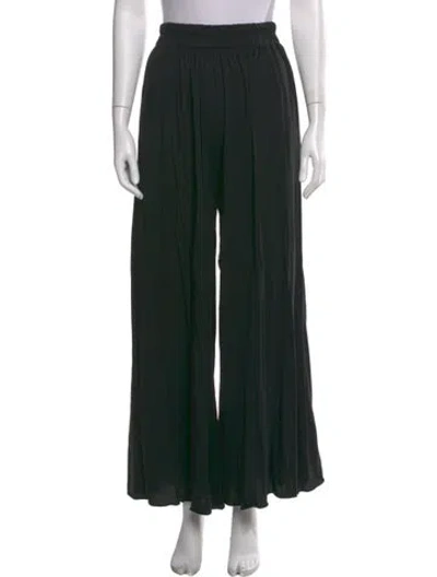 Pre-owned Lunya Wide Leg Pants In Black