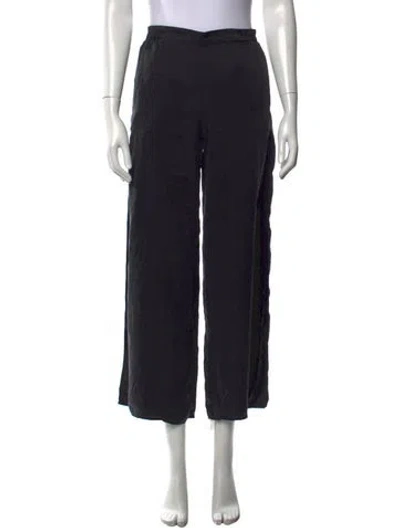 Pre-owned Lunya Wide Leg Pants In Black