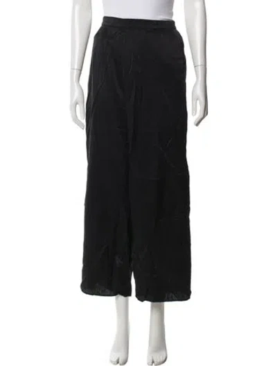 Pre-owned Lunya Wide Leg Pants In Black