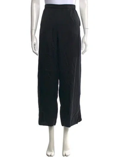Pre-owned Lunya Wide Leg Pants In Black