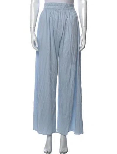 Pre-owned Lunya Wide Leg Pants In Blue