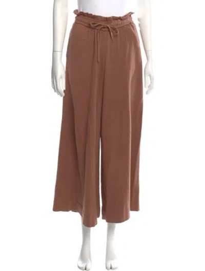 Pre-owned Lunya Wide Leg Pants In Brown