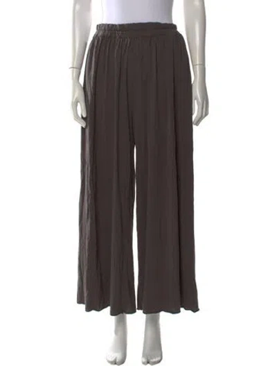 Pre-owned Lunya Wide Leg Pants In Brown