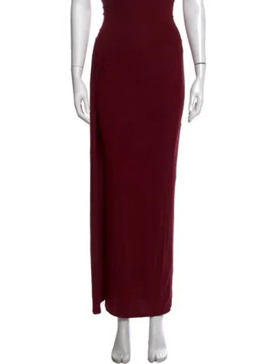 Pre-owned Lunya Wide Leg Pants In Burgundy