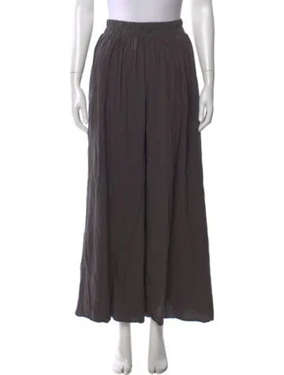 Pre-owned Lunya Wide Leg Pants In Gray