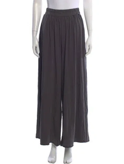 Pre-owned Lunya Wide Leg Pants In Gray