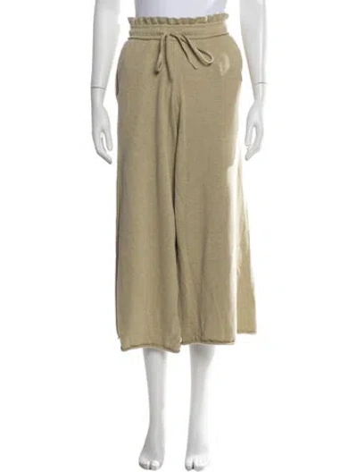 Pre-owned Lunya Wide Leg Pants In Green