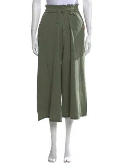 Pre-owned Lunya Wide Leg Pants In Green