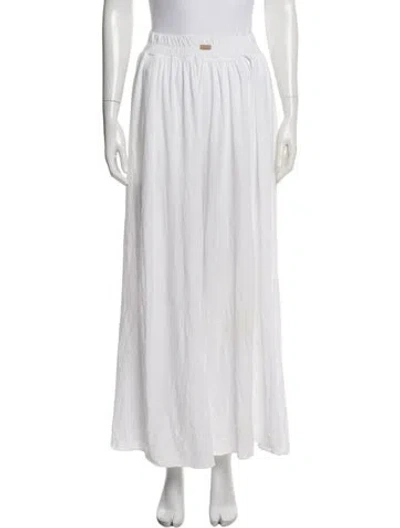 Pre-owned Lunya Wide Leg Pants In White