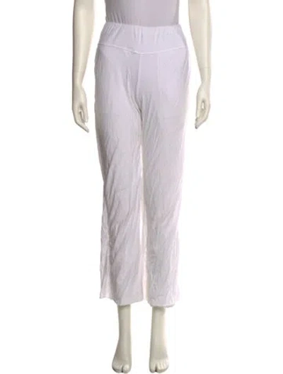 Pre-owned Lunya Wide Leg Pants In White