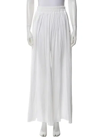 Pre-owned Lunya Wide Leg Pants In White