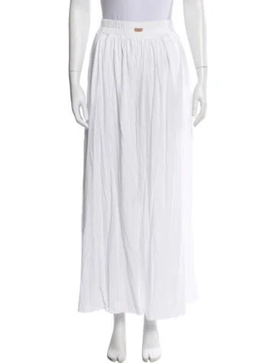 Pre-owned Lunya Wide Leg Pants In White