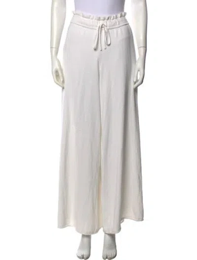 Pre-owned Lunya Wide Leg Pants In White