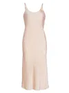 Lunya Women's Washable Bias Silk Slip Dress In Delicate Pink