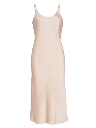 Lunya Women's Washable Bias Silk Slip Dress In Delicate Pink