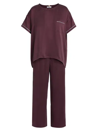 Lunya Women's Washable Silk Pajamas In Brown