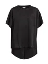 Lunya Washable Silk Short Pajamas In Black