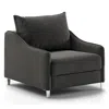 Luonto Ethos Cot Size Sleeper Chair In Chrome Oliver