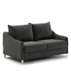 Luonto Ethos Full Xl Size Sleeper Loveseat In Chrome Oliver