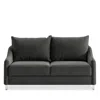 Luonto Ethos Queen Size Sleeper Loveseat In Chrome Oliver