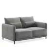 Luonto Haven Loveseat Sleeper, Queen In Timberwolf- Atlantic