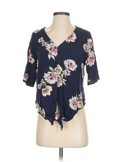 Pre-owned Luq Short Sleeve T-shirt In Blue