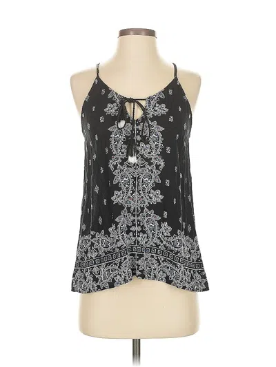 Pre-owned Luq Sleeveless Blouse In Black