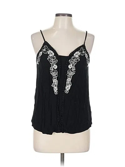 Pre-owned Luq Sleeveless Blouse In Black