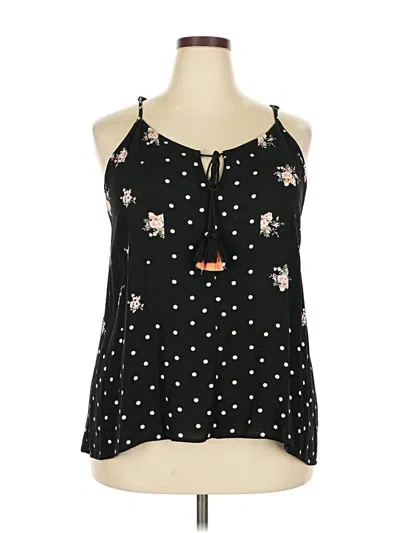 Pre-owned Luq Sleeveless Blouse In Black