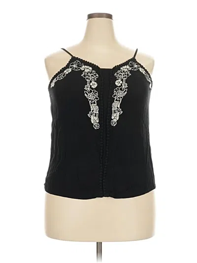 Pre-owned Luq Sleeveless Blouse In Black