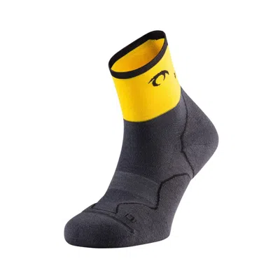 Lurbel Socks  Challenge Four Grey Yellow In Black