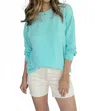 Lure Boutique Lightweight Ribbed Pullover In Mint