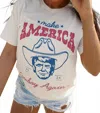 Lure Boutique Make America Cowboy Again Tee In White