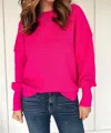 Lure Boutique Payton Sweater In Magenta