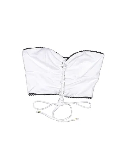 Pre-owned Lurelly Swimsuit Top White Swimwear