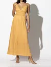 Lusana Adison Dress In Tangelo In Multi