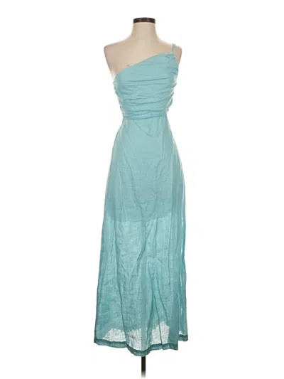 Pre-owned Lusana Cocktail Dress In Teal