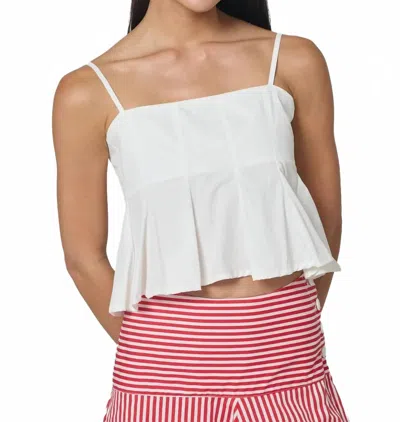 Lusana Karla Top In White In Multi
