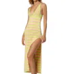 Lusana Mariah Dress In Citron In Orange