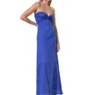 Lusana Melody Linen Maxi Dress In Nordic Blu In Blue