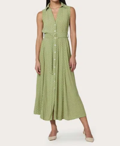 Lusana Mia Dress In Tempo Spot In Green