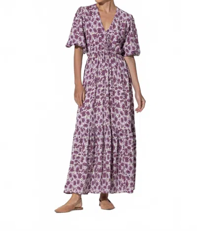 Lusana Rose Dress In Hana In Multi