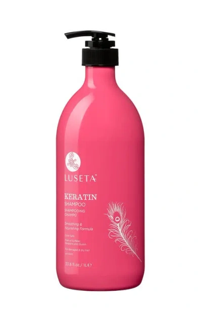 Luseta Beauty Keratin Smooth Shampoo In Pink