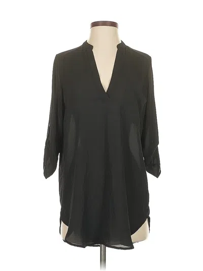 Pre-owned Lush 3/4 Sleeve Blouse In Black
