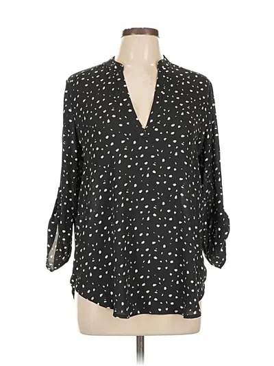 Pre-owned Lush 3/4 Sleeve Blouse In Black