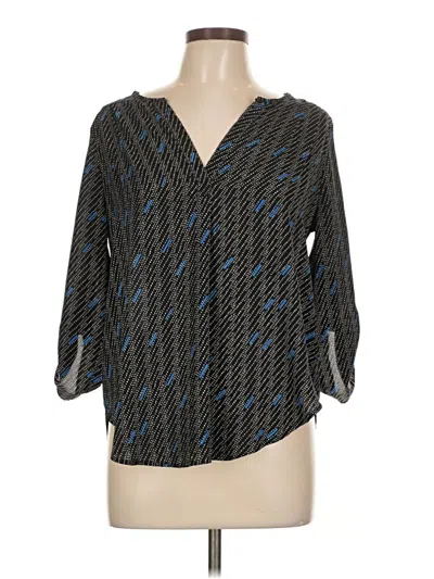 Pre-owned Lush 3/4 Sleeve Blouse In Black