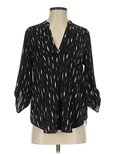 Pre-owned Lush 3/4 Sleeve Blouse In Black