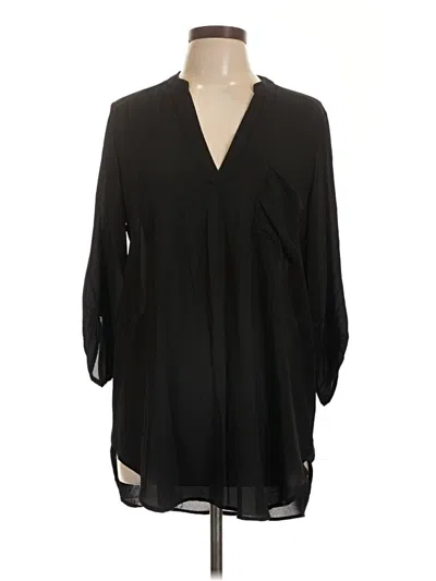 Pre-owned Lush 3/4 Sleeve Blouse In Black